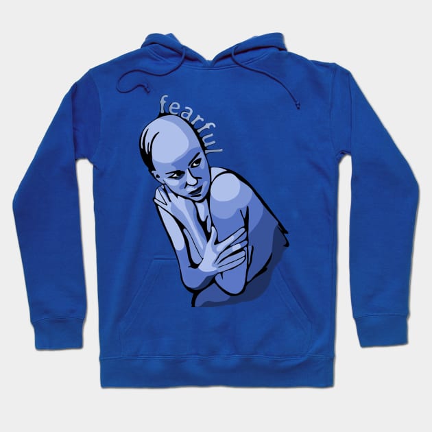 Fearful Hoodie by Slightly Unhinged